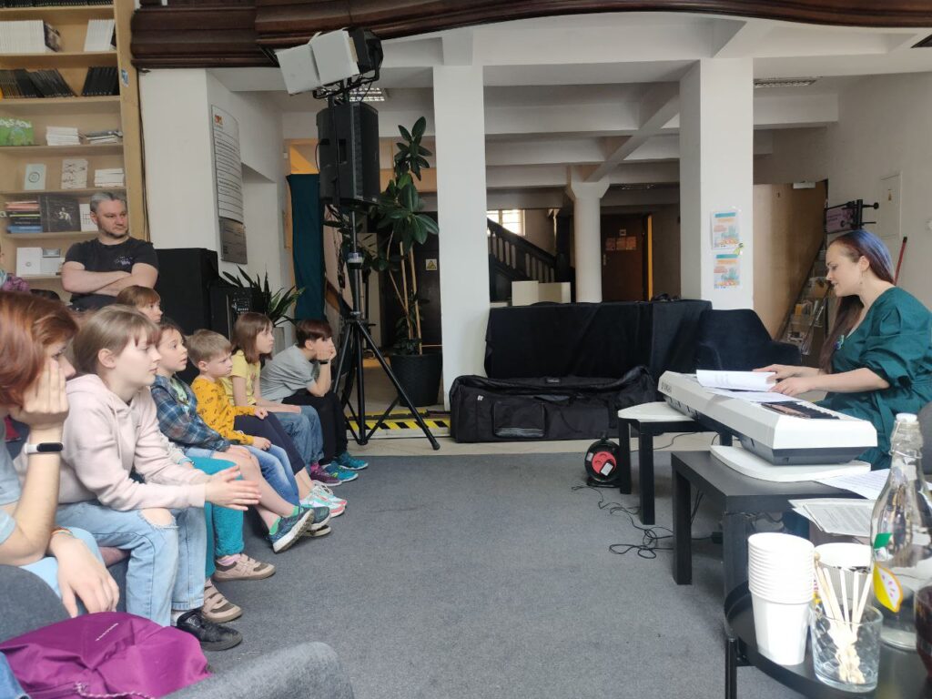 Uczestnicy podczas warsztatów.